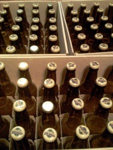 70 bottles of wheat beer